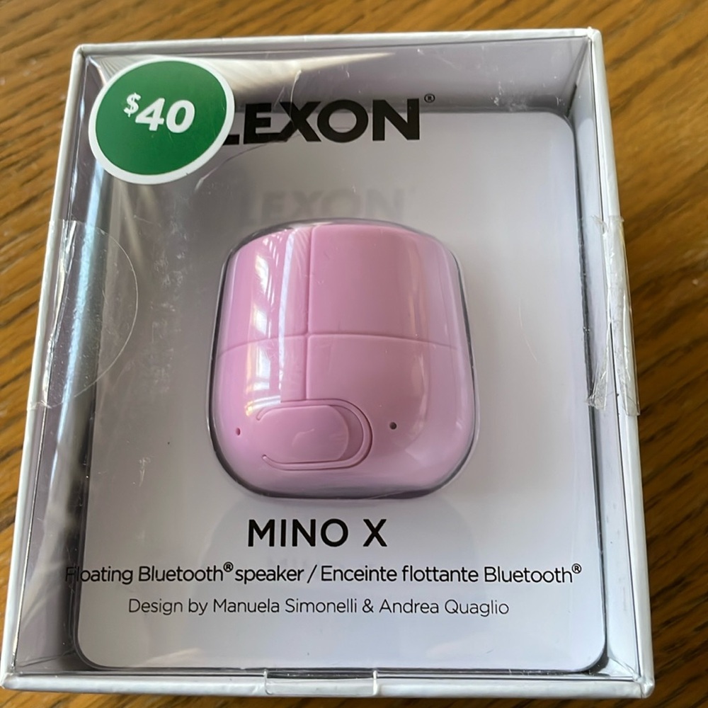Lexon Mino X Floating Bluetooth Speaker & Pairable Pink NEW